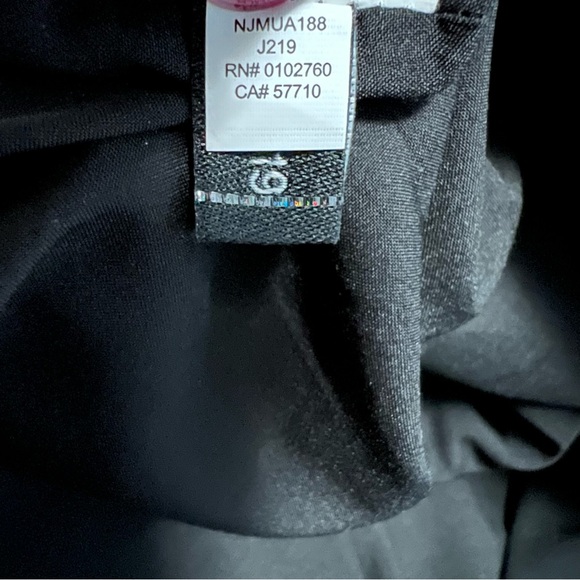 Kate Spade Metallic Black Floral Jacquard Pants Size 8 - Picture 8 of 9